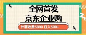 3月最新京东企业购教程，小白可做单人日利润500+撸货项目（仅揭秘）-吗喽副业资源站
