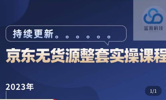 蓝七·2023京东店群整套实操视频教程，京东无货源整套操作流程大总结，减少信息差，有效做店发展-吗喽副业资源站