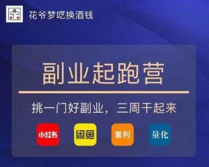 花爷-副业起跑营第2期,挑一门好副业,三周干起来(闲鱼|小红书|量化|套利)-吗喽副业资源站