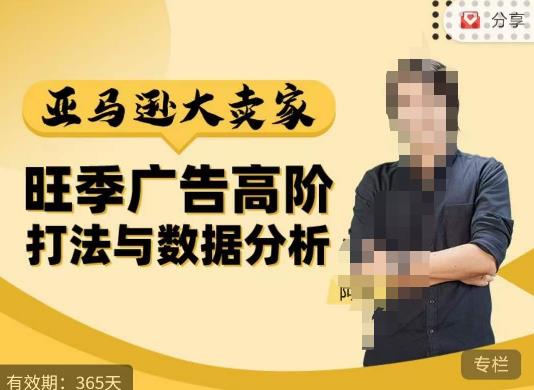 阿甘·亚马逊大卖家广告高阶打法与数据分析，走出传统广告误区；揭秘大卖惯用打法；数据驱动广告决策-吗喽副业资源站