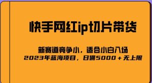 2023爆火的快手网红IP切片，号称日佣5000＋的蓝海项目，二驴的独家授权-吗喽副业资源站