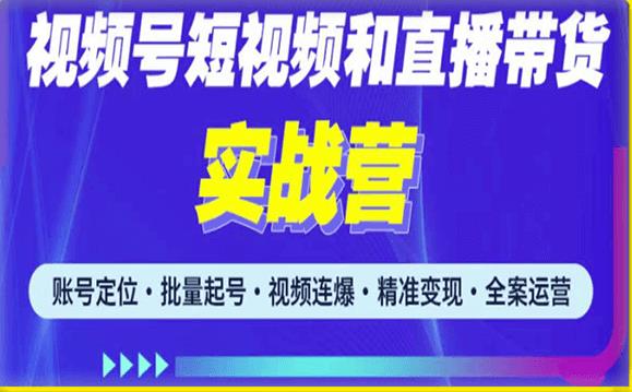 2023最新微信视频号引流和变现全套运营实战课程，小白也能玩转视频号短视频和直播运营-吗喽副业资源站