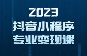 2023年抖音小程序变现保姆级教程，0粉丝新号，无需实名，3天起号，第1条视频就有收入-吗喽副业资源站