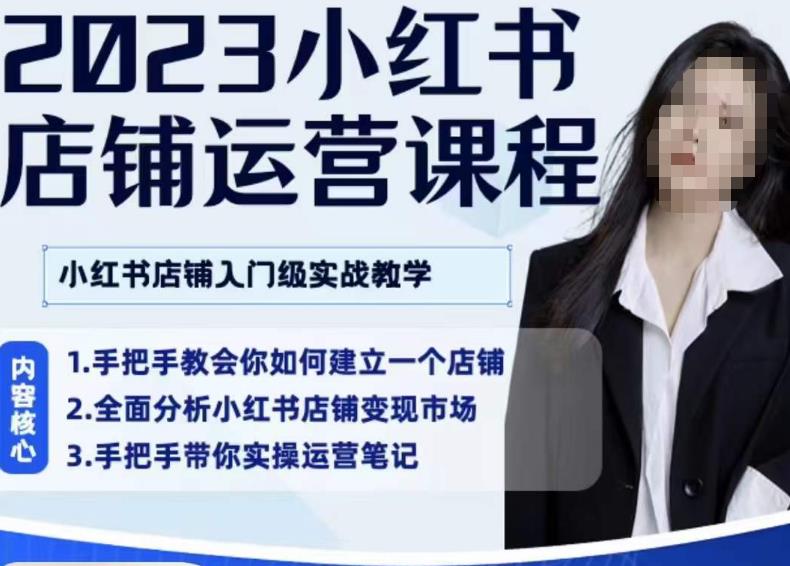 陶金金·2023小红书店铺运营课，小红书店铺入门实战教学-吗喽副业资源站