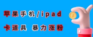 最新利用苹果手机/ipad的ios系统，卡道具搬短视频，百分百过原创-吗喽副业资源站