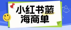 价值2980的小红书商单项目暴力起号玩法，一单收益200-300（可批量放大）-吗喽副业资源站