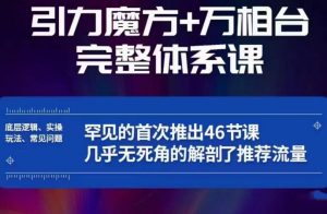引力魔方万相台完整体系课：底层逻辑、实操玩法、常见问题，无死角解剖推荐流量-吗喽副业资源站