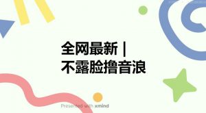全网最新不露脸撸音浪,跑通自动化成交闭环,实现出单+收徒收益最大化【揭秘】-吗喽副业资源站