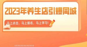 2023年养生店引爆同城,300家养生店同城号实操经验总结-吗喽副业资源站