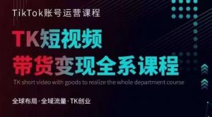 Tiktok运营线上训练营，引流爆单，急速涨粉，Tiktok短视频玩法大揭秘-吗喽副业资源站