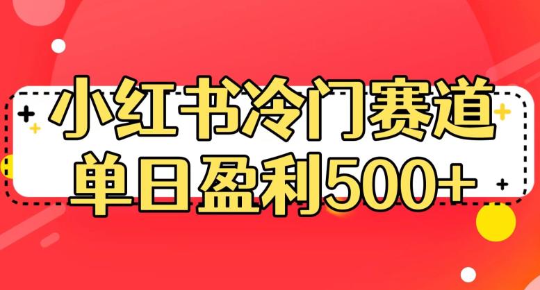 小红书冷门赛道，单日盈利500+【揭秘】-吗喽副业资源站