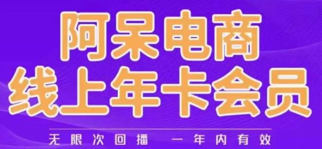 阿呆电商线上年会员，阿呆电商干货分享（更新中）-吗喽副业资源站
