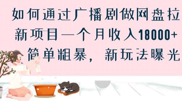 如何通过广播剧做网盘拉新项目一个月收入18000+，简单粗暴，新玩法曝光【揭秘】-吗喽副业资源站