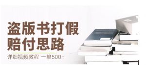 最新盗版书赔付打假项目，一单利润500+【详细玩法视频教程】【仅揭秘】-吗喽副业资源站