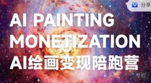 蛮驴·AI绘画变现陪跑营，快速产出可商业变现的图-吗喽副业资源站