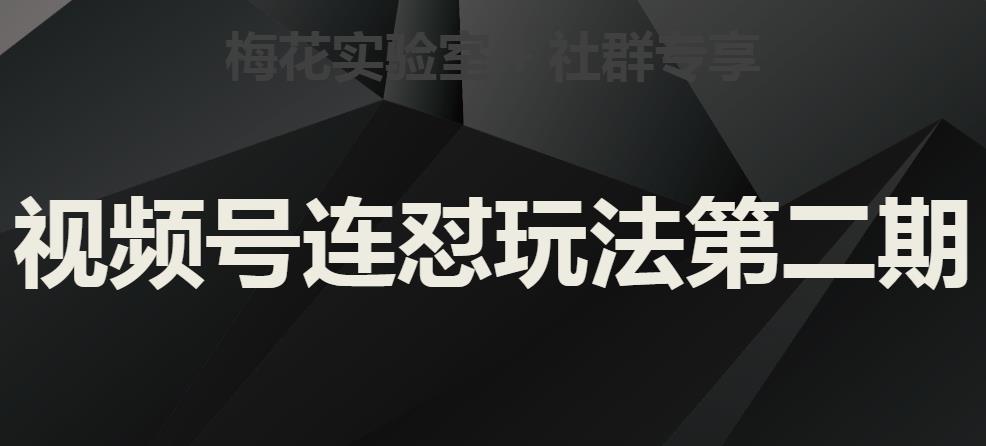 梅花实验室社群视频号连怼玩法第二期，实操讲解全部过程-吗喽副业资源站