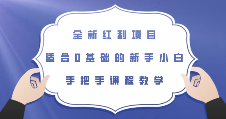 全新红利项目，适合0基础的新手小白，手把手课程教学【揭秘】-吗喽副业资源站