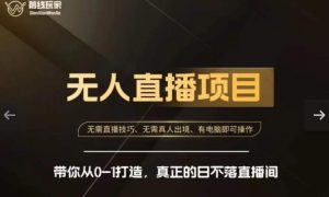 前线玩家快手无人直播带货课,带你从0-1打造,真正的日不落直播间-吗喽副业资源站