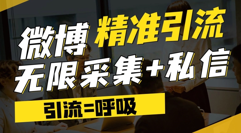微博最新引流技术，软件提供博文评论采集+私信实现精准引流【揭秘】-吗喽副业资源站