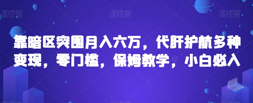 靠暗区突围月入六万，代肝护航多种变现，零门槛，保姆教学，小白必入【揭秘】-吗喽副业资源站