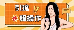 最新引流骚操作，单账号日引50-100，简单粗暴，适合于小白各行各业都可以进行操作，精准粉丝加到爆-吗喽副业资源站