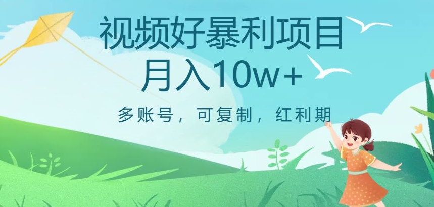 视频号暴利项目，多账号，可复制，红利期，月入10w+【揭秘】-吗喽副业资源站