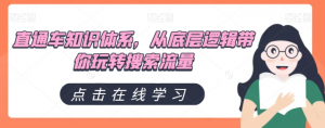 直通车知识体系,从底层逻辑带你玩转搜索流量-吗喽副业资源站