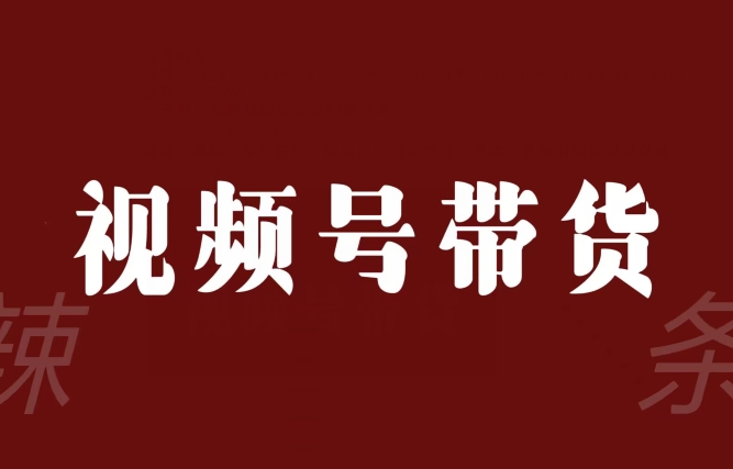 视频号带货联盟，赚信息差的带货钱，只需手机随时随地都可以做！-吗喽副业资源站