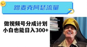 蹭麦克阿瑟热点，做视频号分成计划，小白三分钟一条日入300+【揭秘】-吗喽副业资源站