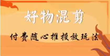 【万三】好物混剪付费随心推投放玩法，随心投放小课抖音教程-吗喽副业资源站
