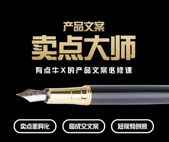 产品文案【卖点大师】高转化电商，有点牛X的产品文案必修课-吗喽副业资源站