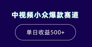 中视频小众爆款赛道，7天涨粉5万+，小白也能无脑操作，轻松月入上万【揭秘】-吗喽副业资源站