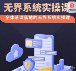 老衲·无界系统实操课，全体系落地无界改版后选择、出价、高投产做付费引流-吗喽副业资源站