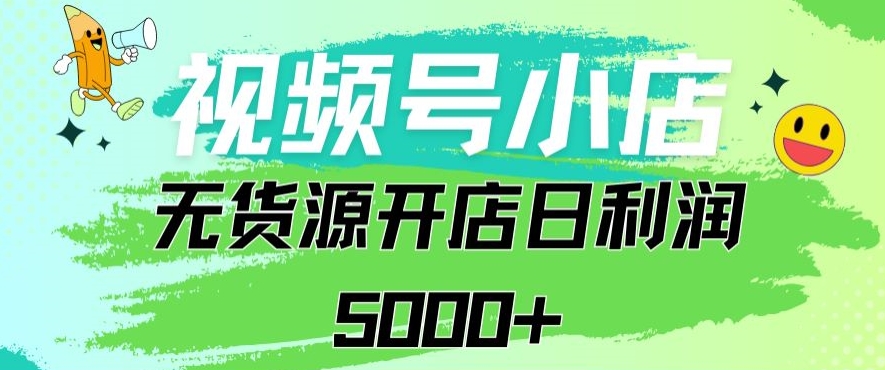视频号无货源小店从0到1日订单量千单以上纯利润稳稳5000+【揭秘】-吗喽副业资源站