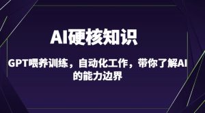 AI硬核知识-GPT喂养训练,自动化工作,带你了解AI的能力边界(10节课)-吗喽副业资源站