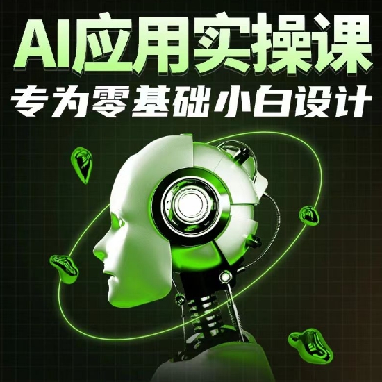AI应用实操课，专为零基础小白设计-吗喽副业资源站