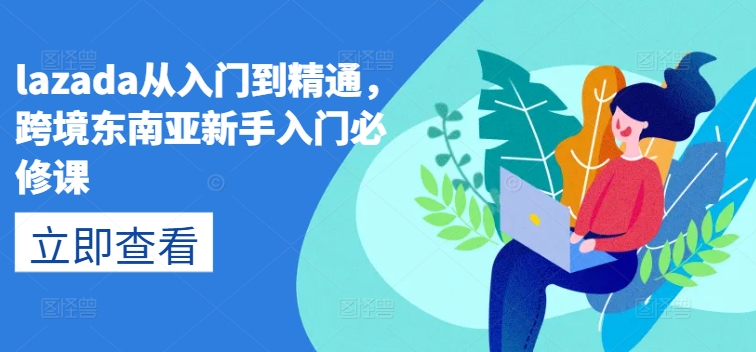 lazada从入门到精通，跨境东南亚新手入门必修课-吗喽副业资源站