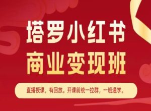 塔罗小红书商业变现班，小红书变现教程-吗喽副业资源站