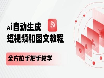 2024必火副业！AI短视频+图文创作，上班/宝妈/大学生兼职首选，零基础全教程-吗喽副业资源站