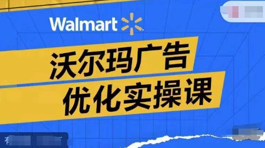 沃尔玛广告高手课：副业新风口，提升转化ROAS，上班族宝妈也能玩转电商副业！-吗喽副业资源站