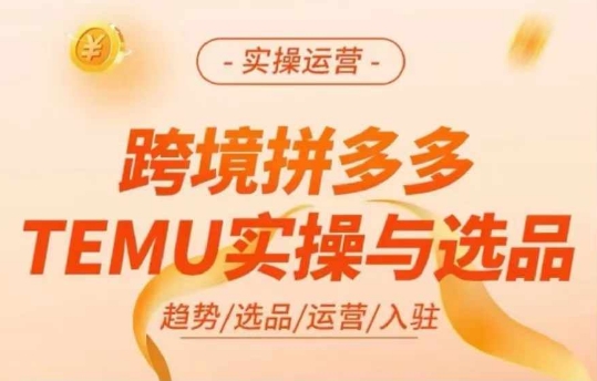 跨境爆单秘籍：TEMU实操+精选选品策略，解锁多多temu跨境运营新高度-吗喽副业资源站