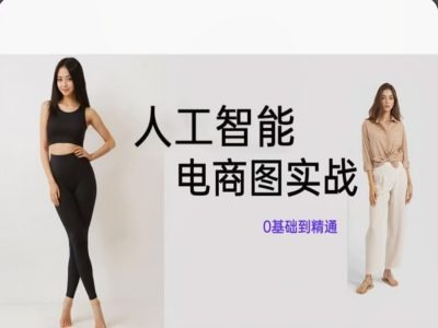 AI电商图实战：零基础精通SD绘图绝技，引爆销量新引擎-吗喽副业资源站