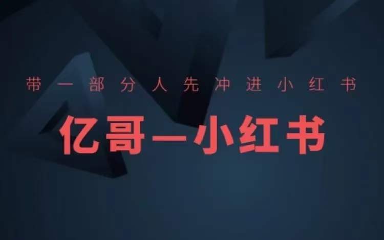​​带一部分人先冲进小红书，小红书开店、选品、爆款裂变-吗喽副业资源站