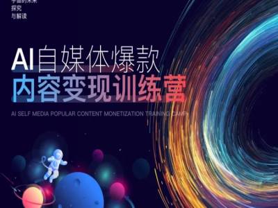 AI自媒体爆款内容变现训练营，20%底层逻辑，60%实操方法，20%案例拆解(即学即用)-吗喽副业资源站