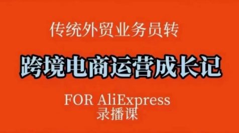 跨境电商速卖通运营课，​运营方法论+后台实操，逻辑清晰-吗喽副业资源站
